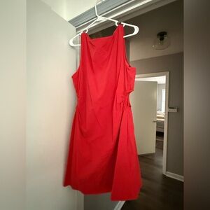 Abercrombie & Fitch Vibrant Red Backless Dress